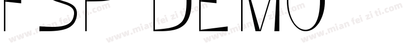 FSP DEMO   Grold Slim字体转换
